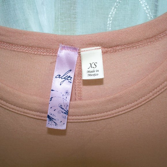 Alya | Long Sleeve Dusty Pink Sweater | Ruched Sleeves - Picture 3 of 6